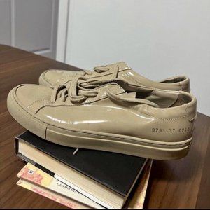 EUC Common Projects Women Achilles Patent Leather Sneakers Shoes EU 37 US 7.5-8!